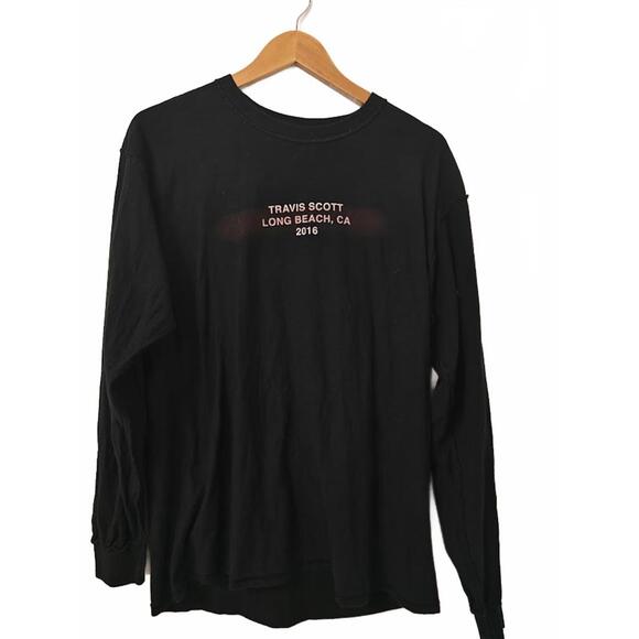 Travis Scott Long Sleeve Tour Shirt – Long Beach CA 2016 - Picture 1 of 5
